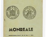 Monreale Booklet Salvino Spinnato 1943 Palermo Sicily  - $17.82