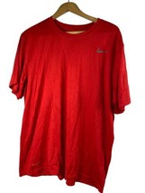 Nike Legend Fitness T Shirt XL Mens Red Crewneck Short Sleeve Gym Workou... - £26.70 GBP