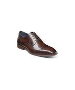 Shoes Stacy Adams Penley Cap Toe Oxford Croco Print Leather Brown 25626-200 - £108.56 GBP