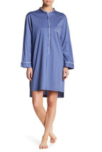 NWT New Designer Natori Womens S SleepShirt Cotton Blue White Supima Cot... - £140.79 GBP