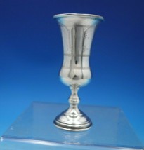 Judaica by Unknown Sterling Silver Kiddush Cup with Gold Washed Interior... - $157.41