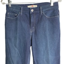 Levis Perfectly Slimming 512 Bootcut Jeans 10 Dark Wash High Rise Stretch Zip - £21.91 GBP