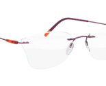 Silhouette Brille Rahmen 5500 70 4040 Matt Lila Klar Orange 17-135 - £147.91 GBP