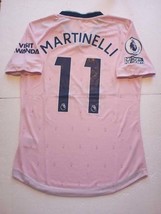 Gabriel Martinelli Arsenal FC EPL Match Slim Pink Third Soccer Jersey 2022-2023 - £86.50 GBP