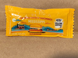 1 Heinz US Of SaucemericaYellow Mustard Packet Mississippi  #20/50 NEW DTC - £6.38 GBP