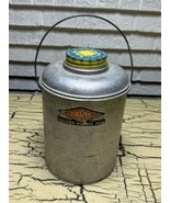 VTG Antique Faris Deluxe Picnic Drinking Jug Thermos Hot Cold Glass Line... - €20,99 EUR