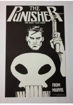 1987 Punisher promo poster: 1980's Marvel 17x11 comic book promotional pin-up 1 - $59.39