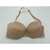 Wonderbra Triple Threat Convertible Push Up Bra 36D Beige Leopard Print ... - £13.57 GBP