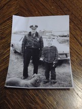 1960&#39;s Photo Police Officer BORDEN HELMES? Colebrook NH Railroad Creamer... - $181.48 MXN