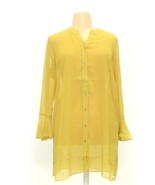 $69 ELLEN TRACY Women&#39;s Cross Back Tunic Top with Ruffle Cuffs Sz XL NWT - $28.04
