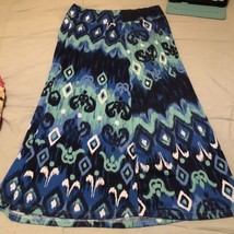 jane ashley womens skirt petite PL maxi Geometric Design - $13.93