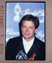 1997 Michael J Fox at 23rd People&#39;s Choice Awards Celebrity Transparency Slide - $9.49