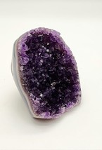 Amethyst Geode Quartz Cluster, Uruguay Deep Purple Amethyst Crystal Energy  - $64.34
