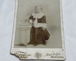 Antique Vintage Cabinet Card Photograph Young Child Taylor Helena Montan... - £19.45 GBP