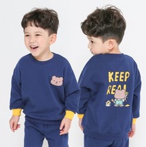 kids clothes/Children top and bottom 2 Piece set [Keep Real Art Bear] - $19.99