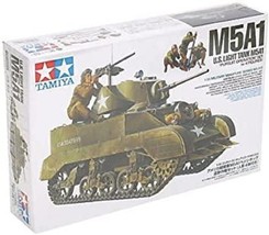 TAMIYA - US Light Tank M5A1 with 4 Figures 1/35 Scale - £21.66 GBP