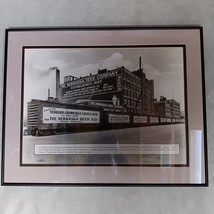 1940&#39;s Omaha Nebraska Train Freight Cars Framed Picture Nebraska Seed Co... - $129.95