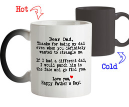 Personalized Mug With NAME Custom Birthday Gift for Dad Thanks for being my Dad  - £17.22 GBP+