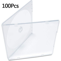 100 Slim Single Clear Pp Poly Cd Dvd Jewel Cases Disc Replacement Cover ... - $62.69