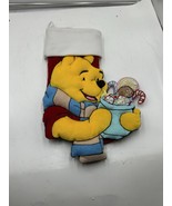 Vintage WINNIE THE POOH Christmas 3D Stocking Disney Store Big 20&quot; Rare ... - $742.19 MXN