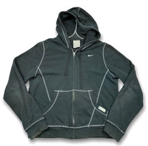 Vintage Y2K Silver Tag Nike Athletics Hoodie Sweatshirt Fleece Women’s Large - £19.48 GBP