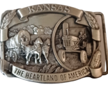 NOS Vintage 1982 Kansas Heartland of America Siskiyou Buckle Company Bel... - $16.88
