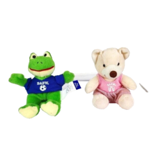 Build A Bear Friendly Frog and Velvet Teddy for McDonalds 2006 - £7.79 GBP