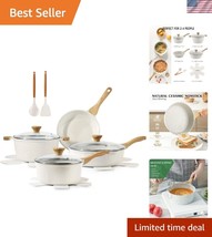 Durable Induction-Compatible Nonstick 13-Piece Cookware Set with Utensils - $98.99