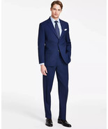 Nautica Men&#39;s Modern-Fit Bi-Stretch 2 Pc Suit Jacket Blue Size 42R Pants... - $191.71 CAD
