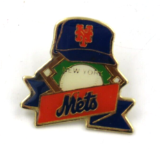 Vintage 1990s New York Mets Lapel Pin Hat Button - $9.85