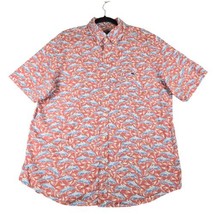 Vinyard Vines Mens Large Shirt Shep &amp; Ian Slim Fit Tucker Sharks Novelty Print - $16.28