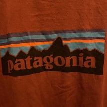 Patagonia Logo Short Sleeve Shirt Men’s Maroon Regular Fit Size L - $318.51 MXN
