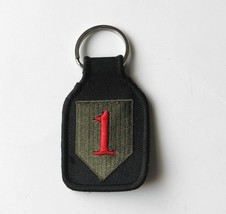 1ST ARMY EMBROIDERED KEY CHAIN KEY RING 1.75 X 2.75 - £4.46 GBP