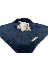 Blankets &amp; Beyond Elephant Blue Fleece Lovey Blanket - £8.11 GBP