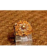 18k Yellow Gold Filigree Ring Handmade Size 5 1/4 Continental Maker - £208.90 GBP