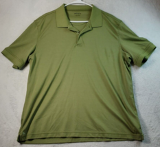 UNTUCKit Polo Shirt Mens Size 2XL Green 100% Cotton Short Sleeve Slit Collared - £20.31 GBP