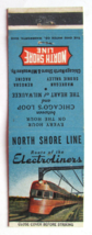 North Shore Line Electroliners Train Chicago Milwaukee 20 Strike Matchbook Cover - £1.59 GBP
