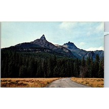 Vintage Chrome Yellowstone Postcard, Pilot and Index Peaks Tower Beartooth Hwy - £6.91 GBP