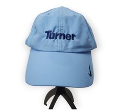 Turner Nike Golf Hat Blue Embroidered Hook &amp; Loop Breathable - £14.47 GBP