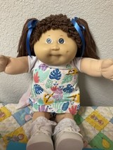 RARE 1st Edition Vintage Cabbage Patch Kid Girl Gray Eyes Hong Kong Head Mold #3 - £219.82 GBP