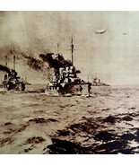 German High Seas Navy Fleet Surrenders WW1 1920s War Military Centerfold... - $1,142.18 MXN