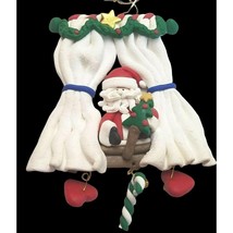 Santa Claus at the Window Christmas Tree Ornament 5&quot; Trimmery Treasures 1999 - £10.43 GBP