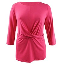 MSRP $60 Alfani Women&#39;s Cross-Twist Top Pink Size 2XL - £11.75 GBP