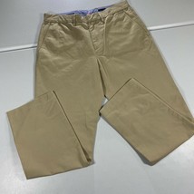 J Crew Pants Mens 31 32 x 29 Brown Khaki Dress Slacks Office Workwear Uniform - £23.72 GBP