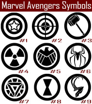 Marvel Avengers Vinyl Decal Sticker Car Iron Man Black Widow Thor Hawkeye Hulk - £3.74 GBP+