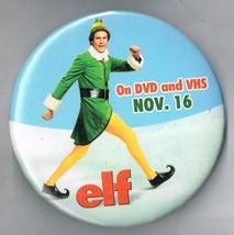 ELF Movie 3&quot; Pin Back Button Pinback Promo WILL FARRELL #2 - $9.60