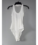 MSRP $24 Self Esteem Juniors Ribbed Halter Cheeky Bodysuit White Size Me... - $22.86 CAD
