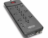 Tripp Lite TLP128TTUSBB 12 Outlet Surge Protector Power Strip, 2 USB Cha... - $59.29