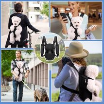 Pet Dog Carrier Backpack, Adjustable Pet Front Carrier, Legs Out Hands-F... - £20.43 GBP