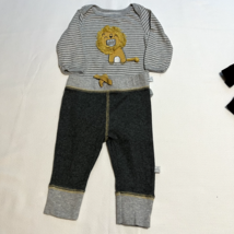 Baby Boy 0-3 month 2 Outfits Infant Lot Bundle of 2 One piece shirt and pants - £6.23 GBP